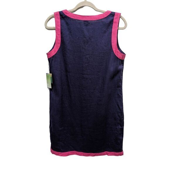 New! Sigrid Olsen 100% Washable Linen Sleeveless Shift Dress, S - Picture 3 of 6